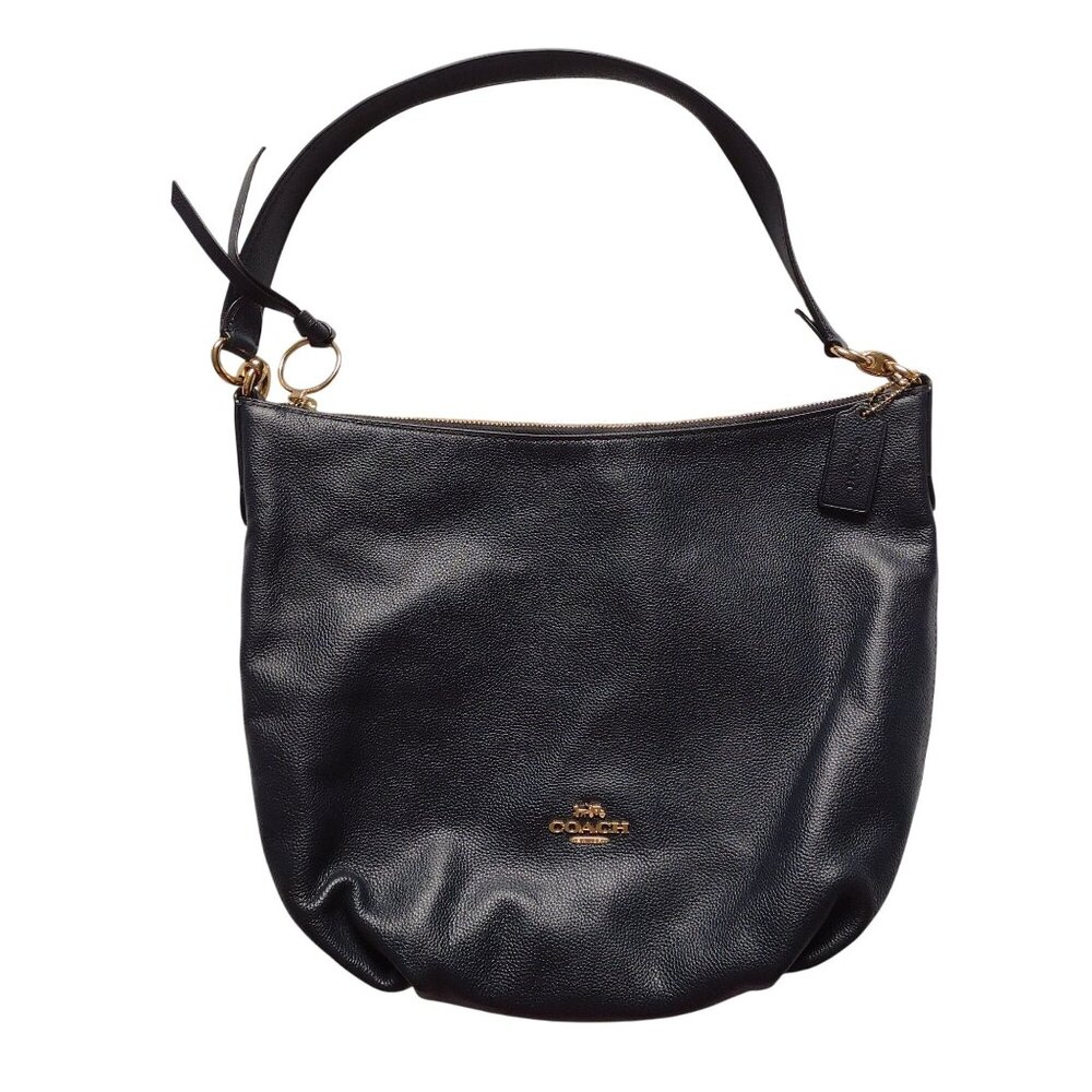 Coach Chelsea Hobo Bag in Navy Pebbled Leather High Quality Purse - Picture 11 of 11